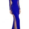 Janique - W2413 Sweetheart Long Sleeves Sheath Dress Formal Gowns