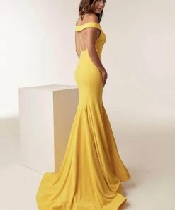 Jasz Couture - Cross Halter Mermaid Gown 6238 - 1 Pc Navy In Size 2 Available Formal Gowns