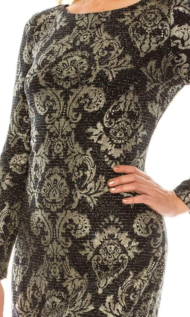 Jessica Howard - JH9M8684 Damask Printed Sheath Dress 8 Jessica Howard - JH9M8684 Damask Printed Sheath Dress
