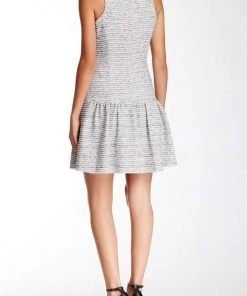 Cocktail Dresses Jessica Simpson - Bateau Neck A-Line Dress JS5X7157