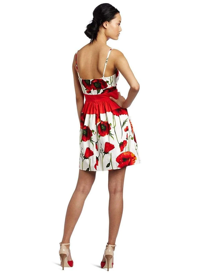 Jessica Simpson - Sleeveless Floral Cocktail Dress JS2P3632 Cocktail Dresses 4 Jessica Simpson - Sleeveless Floral Cocktail Dress JS2P3632 Cocktail Dresses