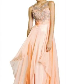Aspeed Design - Jewel Embellished Layered Chiffon Prom Dress 10 Aspeed Design - Jewel Embellished Layered Chiffon Prom Dress