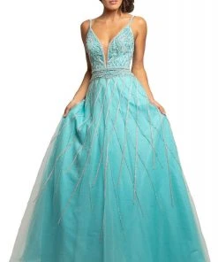 Johnathan Kayne - 2003 Plunging Beaded Bodice A-Line Gown Formal Gowns 8 Johnathan Kayne - 2003 Plunging Beaded Bodice A-Line Gown Formal Gowns