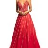 Johnathan Kayne - 2003 Plunging Beaded Bodice A-Line Gown Formal Gowns 1 Johnathan Kayne - 2003 Plunging Beaded Bodice A-Line Gown Formal Gowns