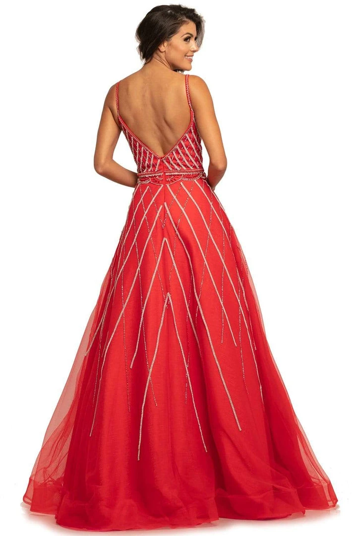 Johnathan Kayne - 2003 Plunging Beaded Bodice A-Line Gown Formal Gowns 4 Johnathan Kayne - 2003 Plunging Beaded Bodice A-Line Gown Formal Gowns