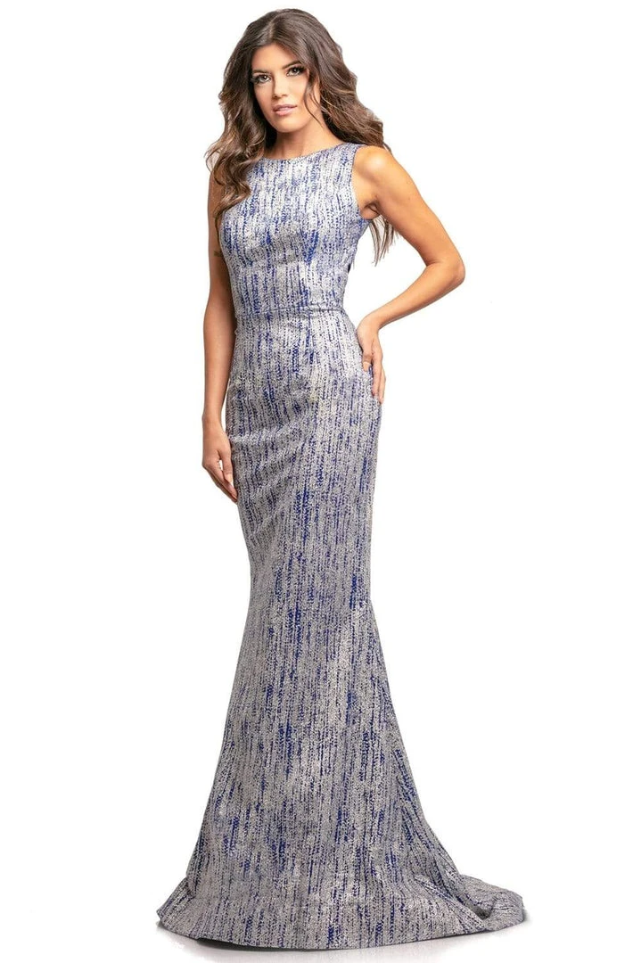 Johnathan Kayne - 2004 Glitter Printed Ponte Knit Mermaid Gown Formal Gowns 5 Johnathan Kayne - 2004 Glitter Printed Ponte Knit Mermaid Gown Formal Gowns