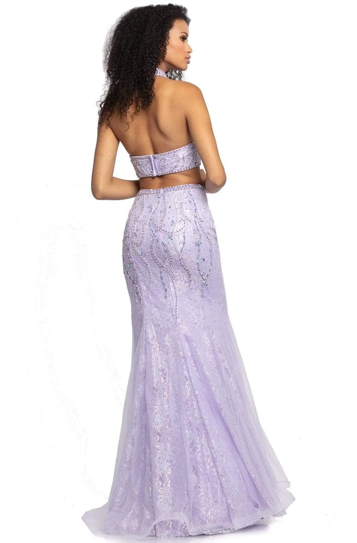 Formal Gowns Johnathan Kayne - 2005 Two Piece Embellished Halter Trumpet Dress 4 Formal Gowns Johnathan Kayne - 2005 Two Piece Embellished Halter Trumpet Dress