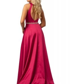 Formal Gowns Johnathan Kayne - 2013 Bejeweled Waist Wrap High Slit Long Gown 10 Formal Gowns Johnathan Kayne - 2013 Bejeweled Waist Wrap High Slit Long Gown