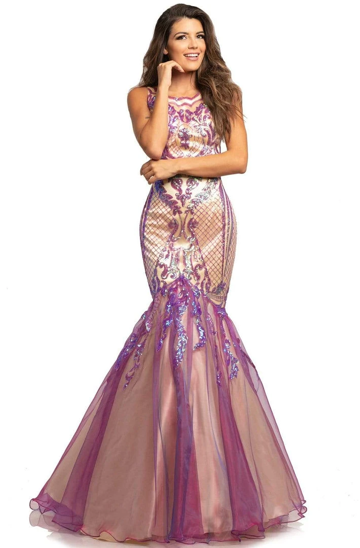 Formal Gowns Johnathan Kayne - 2018 Sequin Embellished Scoop Mermaid Gown 5 Formal Gowns Johnathan Kayne - 2018 Sequin Embellished Scoop Mermaid Gown
