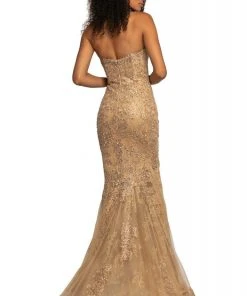 Johnathan Kayne - 2032 Beaded Lace Plunging Sweetheart Dress Formal Gowns 6 Johnathan Kayne - 2032 Beaded Lace Plunging Sweetheart Dress Formal Gowns
