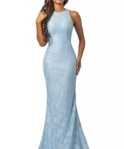 Johnathan Kayne - 2036 Jewel Ornate Metallic Lace Mermaid Gown