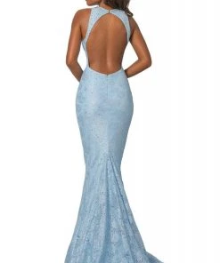 Johnathan Kayne - 2036 Jewel Ornate Metallic Lace Mermaid Gown 7 Johnathan Kayne - 2036 Jewel Ornate Metallic Lace Mermaid Gown