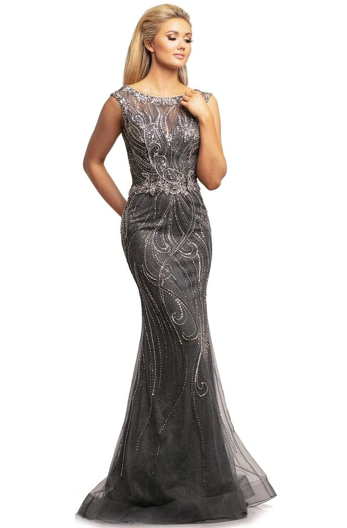 Formal Gowns Johnathan Kayne - 2042 Embellished Bateau Trumpet Dress 4 Formal Gowns Johnathan Kayne - 2042 Embellished Bateau Trumpet Dress