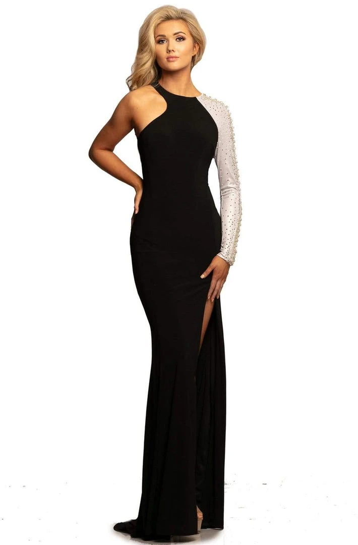 Formal Gowns Johnathan Kayne - 2067 Embellished Asymmetric Neck Sheath Dress 3 Formal Gowns Johnathan Kayne - 2067 Embellished Asymmetric Neck Sheath Dress