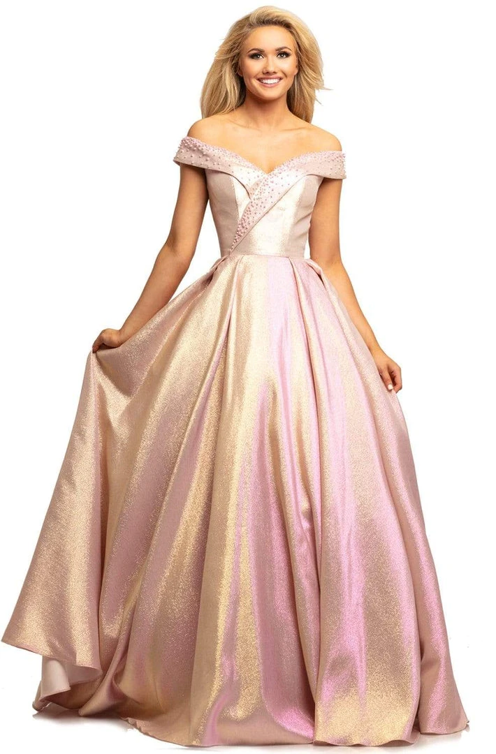 Johnathan Kayne - 2072 Metallic Off-Shoulder Ballgown Formal Gowns 5 Johnathan Kayne - 2072 Metallic Off-Shoulder Ballgown Formal Gowns