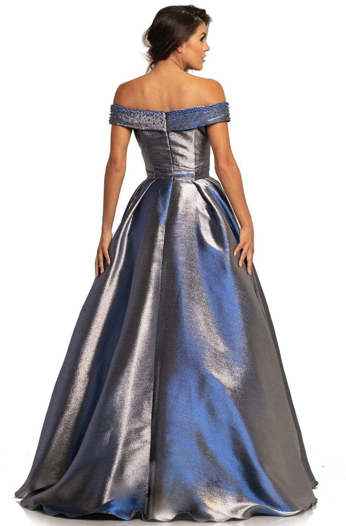 Johnathan Kayne - 2072 Metallic Off-Shoulder Ballgown Formal Gowns 4 Johnathan Kayne - 2072 Metallic Off-Shoulder Ballgown Formal Gowns