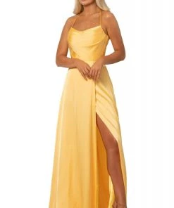 Johnathan Kayne - 2079 Scoop Neck A-line Gown With Slit And Train Formal Gowns 9 Johnathan Kayne - 2079 Scoop Neck A-line Gown With Slit And Train Formal Gowns