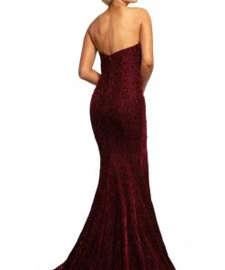 Johnathan Kayne - 2086 Lace Deep Sweetheart Trumpet Dress Formal Gowns 5 Johnathan Kayne - 2086 Lace Deep Sweetheart Trumpet Dress Formal Gowns