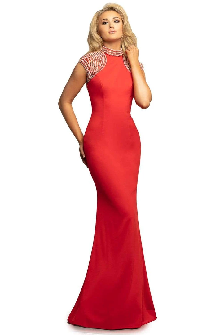 Johnathan Kayne - 2089 Embellished High Neck Trumpet Dress 3 Johnathan Kayne - 2089 Embellished High Neck Trumpet Dress