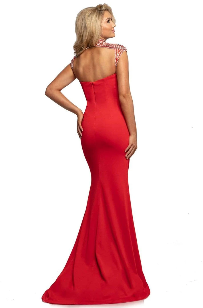 Johnathan Kayne - 2089 Embellished High Neck Trumpet Dress 4 Johnathan Kayne - 2089 Embellished High Neck Trumpet Dress