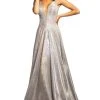 Johnathan Kayne - 2094 Metallic Floral A-Line Evening Gown Formal Gowns 1 Johnathan Kayne - 2094 Metallic Floral A-Line Evening Gown Formal Gowns