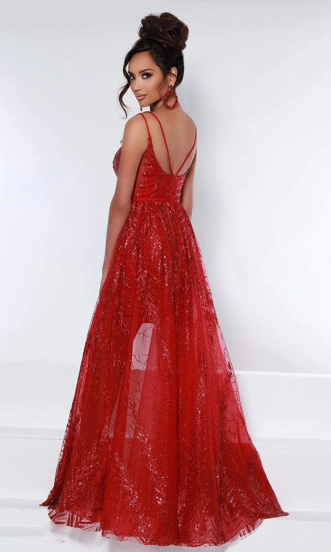 Johnathan Kayne - 2450 Sleeveless Sequined Cocktail Gown Formal Gowns 4 Johnathan Kayne - 2450 Sleeveless Sequined Cocktail Gown Formal Gowns