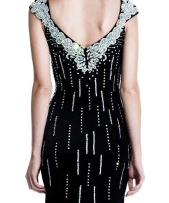 Formal Gowns Johnathan Kayne - 519 Bejeweled V-neck Sheath Dress 11 Formal Gowns Johnathan Kayne - 519 Bejeweled V-neck Sheath Dress