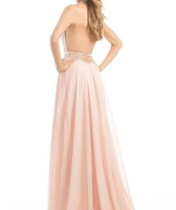 Johnathan Kayne - 7011 Bedazzled Halter A-line Dress 9 Johnathan Kayne - 7011 Bedazzled Halter A-line Dress