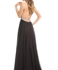 Johnathan Kayne - 7011 Bedazzled Halter A-line Dress 7 Johnathan Kayne - 7011 Bedazzled Halter A-line Dress
