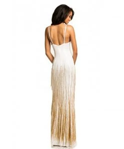 Johnathan Kayne - 7070 Embellished V-neck Sheath Dress Formal Gowns 9 Johnathan Kayne - 7070 Embellished V-neck Sheath Dress Formal Gowns