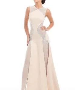 Johnathan Kayne - 7113 Sleeveless Shimmering Evening Gown