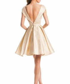 Johnathan Kayne - 7231 Sleeveless Bateau Pleated Cocktail Dress Cocktail Dresses 11 Johnathan Kayne - 7231 Sleeveless Bateau Pleated Cocktail Dress Cocktail Dresses