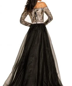 Johnathan Kayne - 8052 Bejeweled Off Shoulder Ballgown