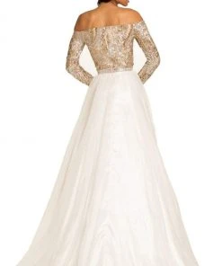 Johnathan Kayne - 8052 Bejeweled Off Shoulder Ballgown