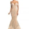 Johnathan Kayne - 8211 Crystal Adorned Off Shoulder Mermaid Gown 2 Johnathan Kayne - 8211 Crystal Adorned Off Shoulder Mermaid Gown