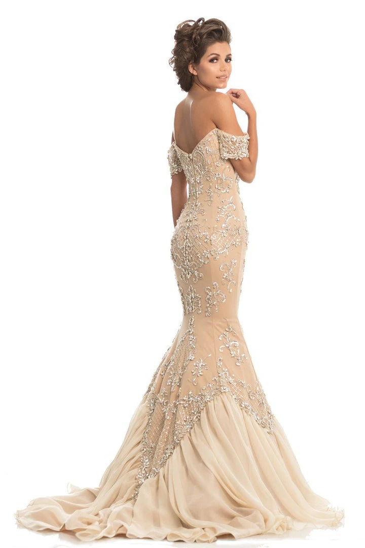 Johnathan Kayne - 8211 Crystal Adorned Off Shoulder Mermaid Gown 4 Johnathan Kayne - 8211 Crystal Adorned Off Shoulder Mermaid Gown