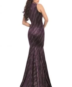 Johnathan Kayne - 8229 Shimmering V-Neck Fitted Mermaid Gown Formal Gowns