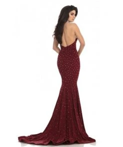 Johnathan Kayne - 8235 Bedazzled High Halter Mermaid Gown Formal Gowns