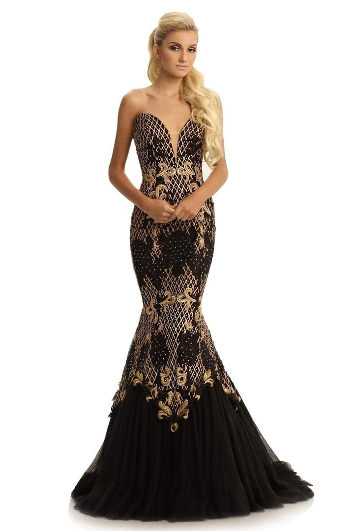 Johnathan Kayne - 9001 Dramatically Embellished Strapless Mermaid Gown Formal Gowns 5 Johnathan Kayne - 9001 Dramatically Embellished Strapless Mermaid Gown Formal Gowns