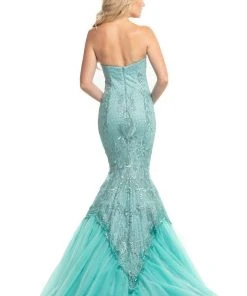 Johnathan Kayne - 9001 Dramatically Embellished Strapless Mermaid Gown Formal Gowns