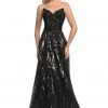 Formal Gowns Johnathan Kayne - 9014 Strapless V-Neck Sequined A-Line Gown