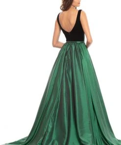 Johnathan Kayne - 9016 Plunging Illusion Sweetheart Velvet Gown 11 Johnathan Kayne - 9016 Plunging Illusion Sweetheart Velvet Gown