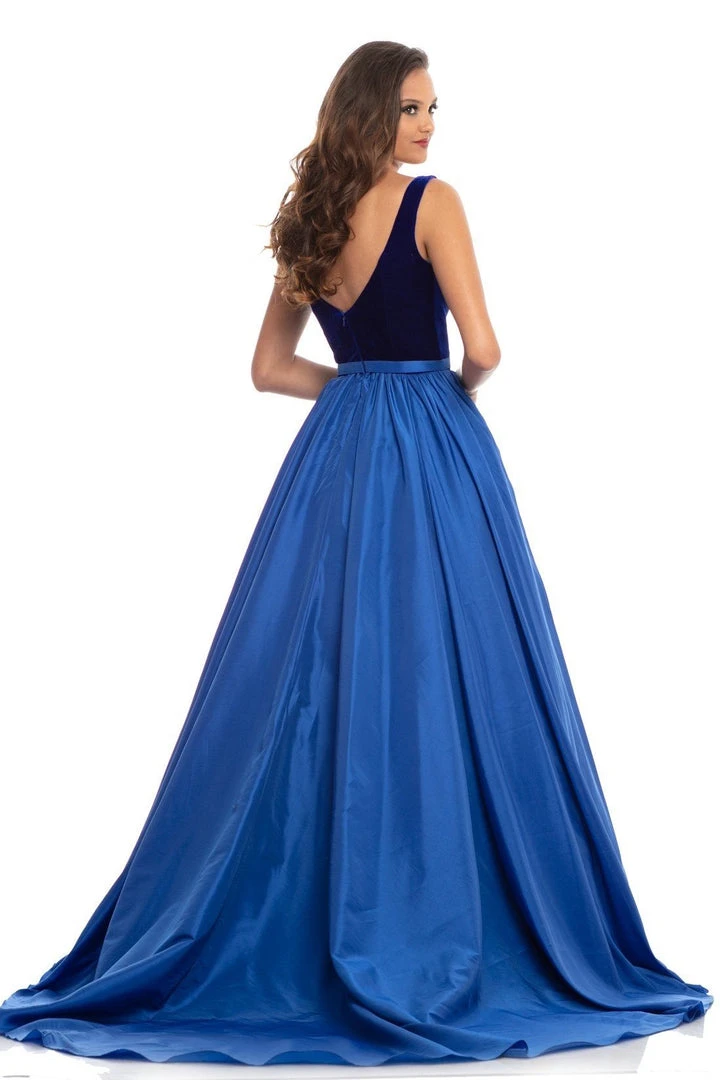 Johnathan Kayne - 9016 Plunging Illusion Sweetheart Velvet Gown 4 Johnathan Kayne - 9016 Plunging Illusion Sweetheart Velvet Gown