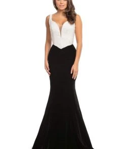 Johnathan Kayne - 9019 Fully Studded Bodice Velvet Mermaid Gown 12 Johnathan Kayne - 9019 Fully Studded Bodice Velvet Mermaid Gown