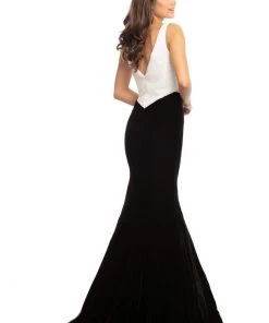Johnathan Kayne - 9019 Fully Studded Bodice Velvet Mermaid Gown 13 Johnathan Kayne - 9019 Fully Studded Bodice Velvet Mermaid Gown