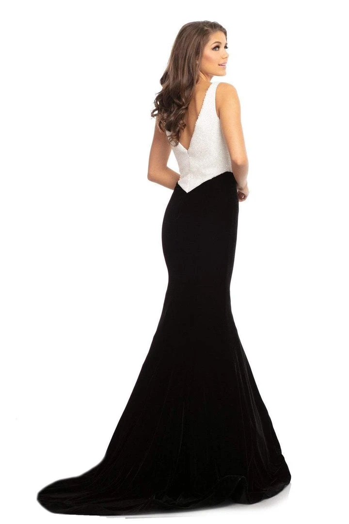 Johnathan Kayne - 9019 Fully Studded Bodice Velvet Mermaid Gown 6 Johnathan Kayne - 9019 Fully Studded Bodice Velvet Mermaid Gown