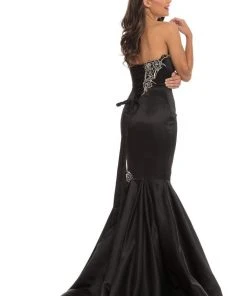 Formal Gowns Johnathan Kayne - 9030 Plunging Sweetheart Rose Appliqued Gown 7 Formal Gowns Johnathan Kayne - 9030 Plunging Sweetheart Rose Appliqued Gown