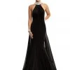 Johnathan Kayne - 9046 Jeweled High Halter Mermaid Gown With Cape Formal Gowns 2 Johnathan Kayne - 9046 Jeweled High Halter Mermaid Gown With Cape Formal Gowns