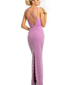 Johnathan Kayne - 9064 Beaded Sheath Dress With Back Slit 13 Johnathan Kayne - 9064 Beaded Sheath Dress With Back Slit