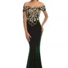 Johnathan Kayne - 9076 Bead Embellished Off-Shoulder Gown Formal Gowns